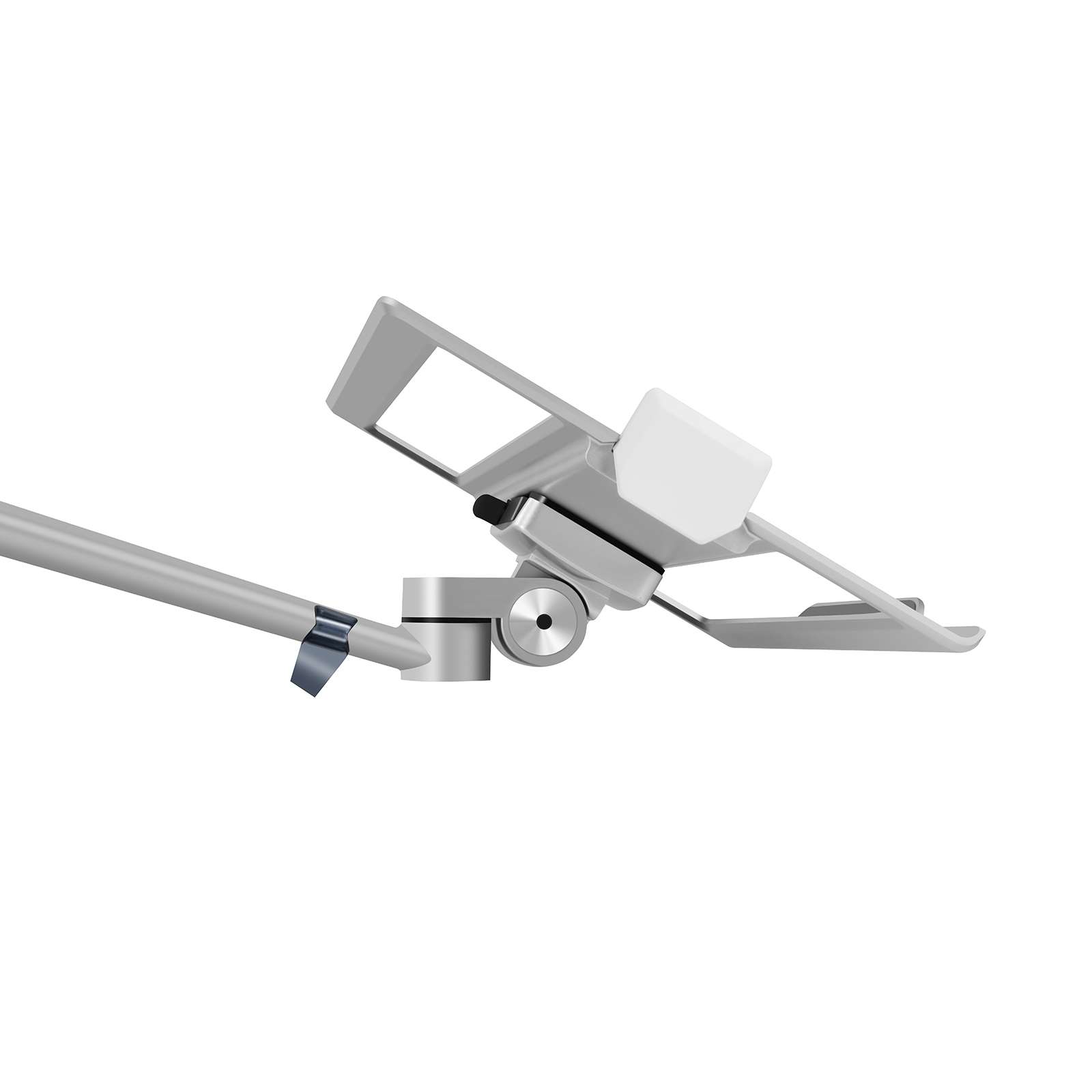 Alberenz Double Monitor Arm With Laptop Mount Silver - Alberenz -