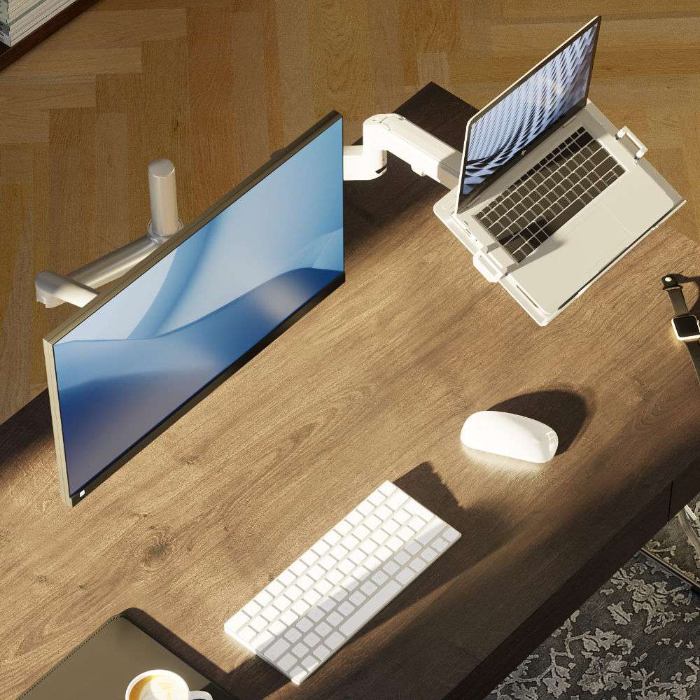 Alberenz® Laptop Arm Gas Spring Silver