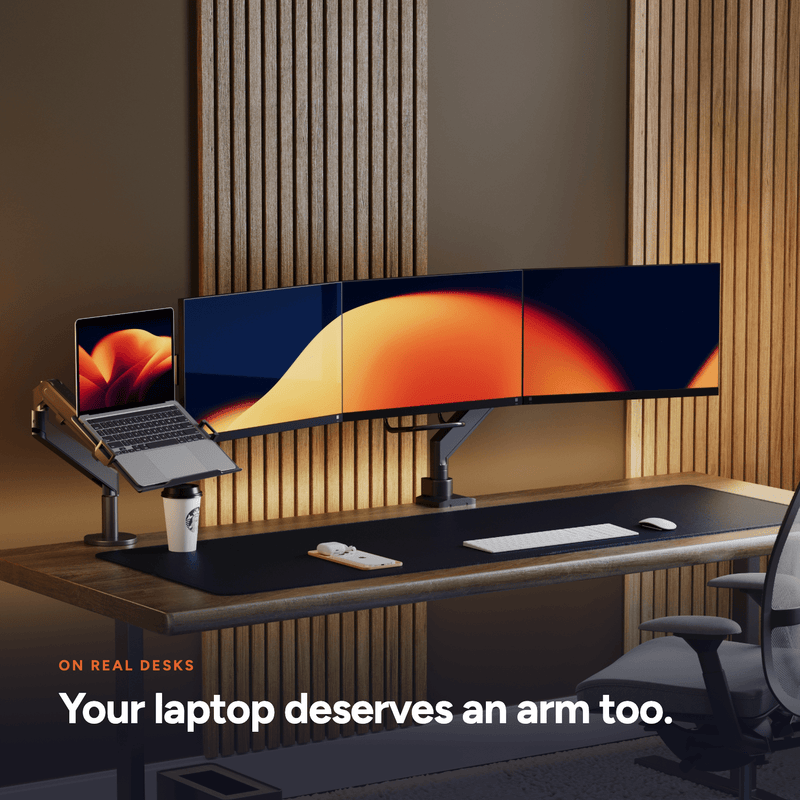 Alberenz® Laptoparm Gasveer - Donkergrijs