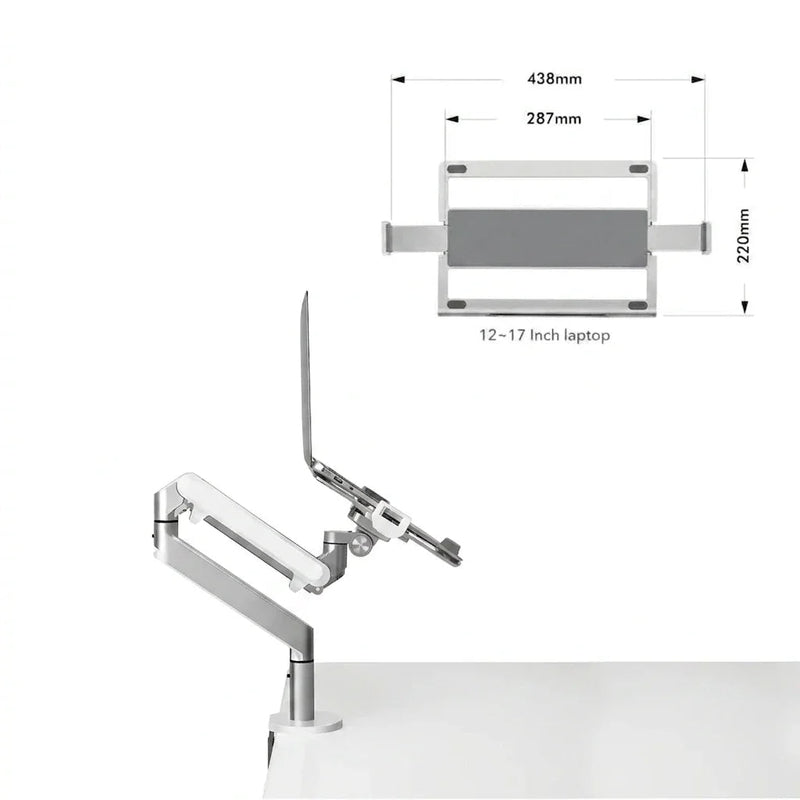 Alberenz® Laptop Arm Gas Spring Silver