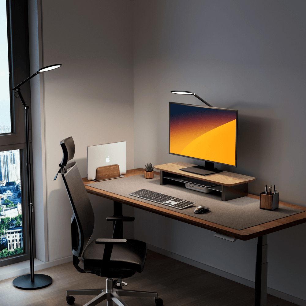Alberenz® Eiken Houten Monitorverhoger - 1 Monitor