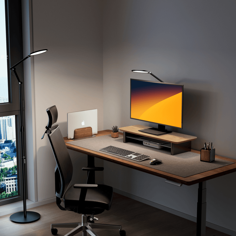 Alberenz® Eiken Houten Monitorverhoger - 1 Monitor