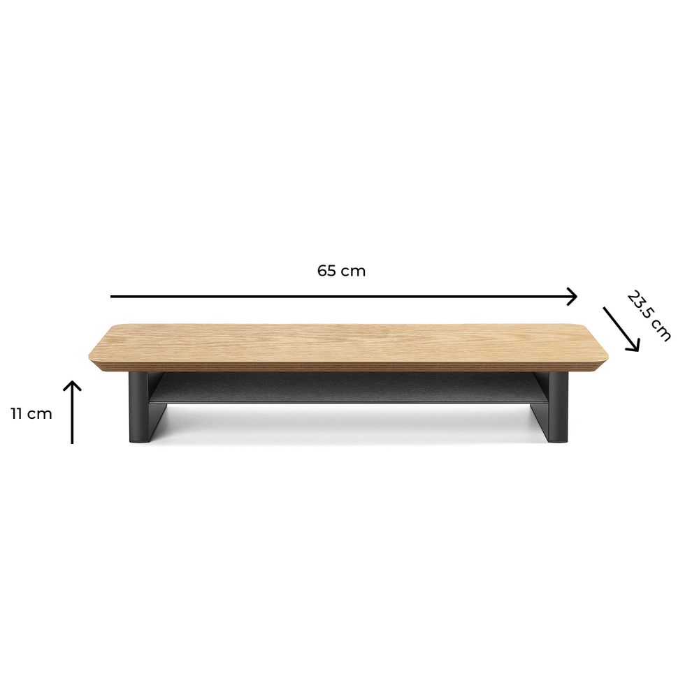 Alberenz® Eiken Houten Monitorverhoger - 1 Monitor