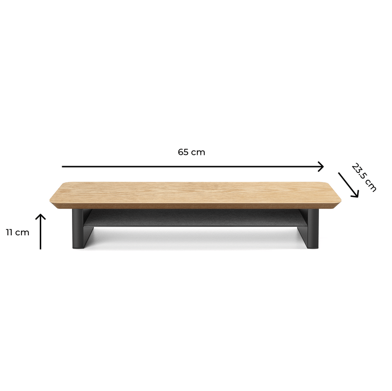 Alberenz® Eiken Houten Monitorverhoger - 1 Monitor