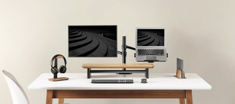 Alberenz® Eiken Houten Monitorverhoger - 1 Monitor