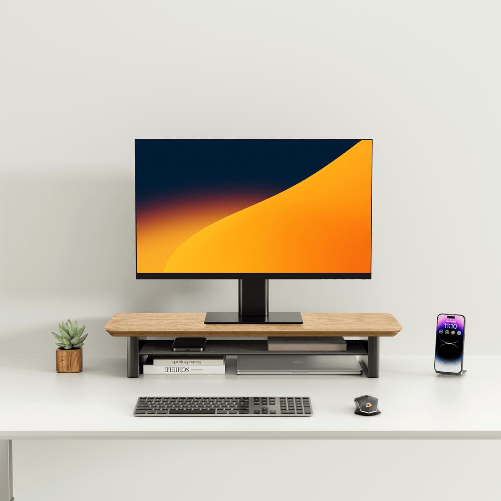 Alberenz® Eiken Houten Monitorverhoger - 1 Monitor
