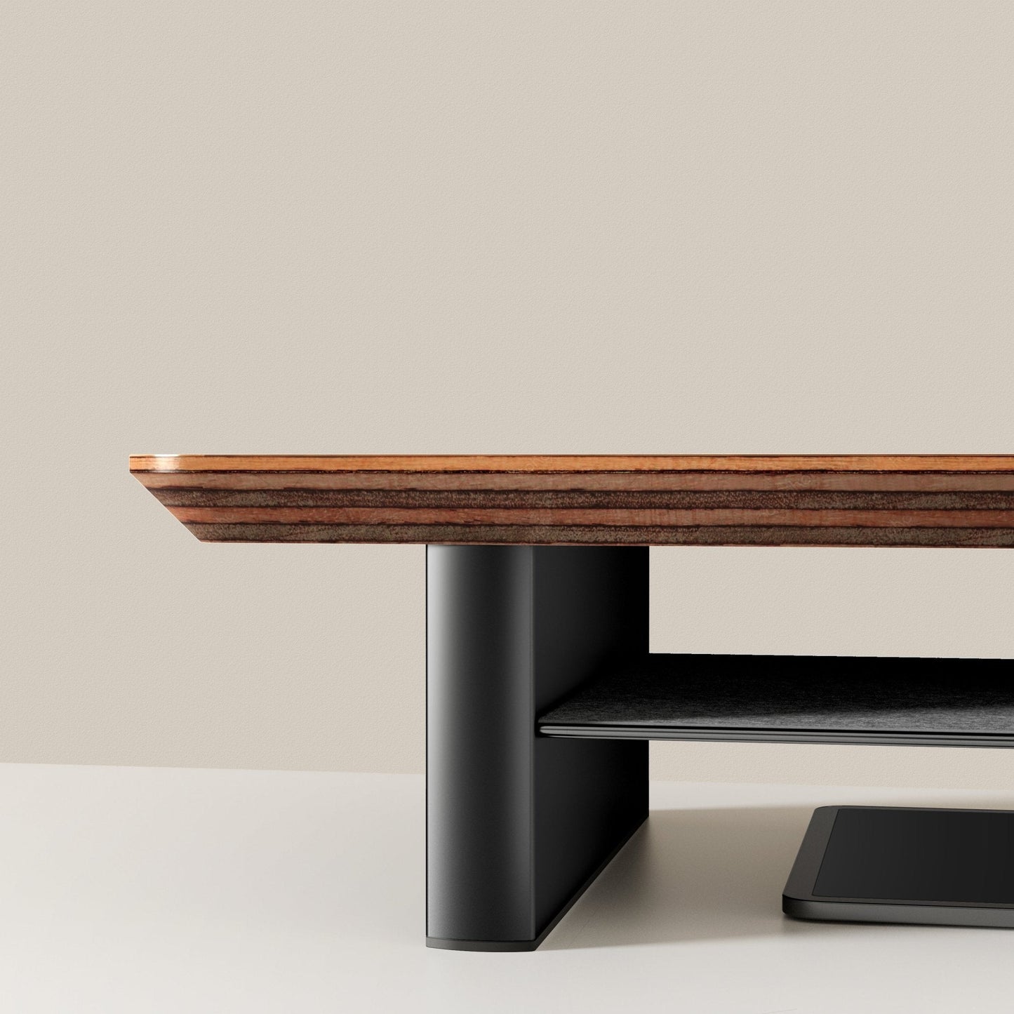 Alberenz® Walnut Wooden Monitor Riser - 1 Monitor - Alberenz -