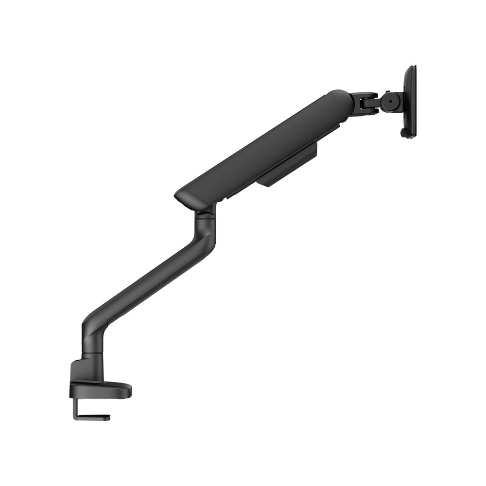 Alberenz eenzegen Monitorarm Gasfeder - Bis zu 40 Zoll - mat USB - Schwaarz