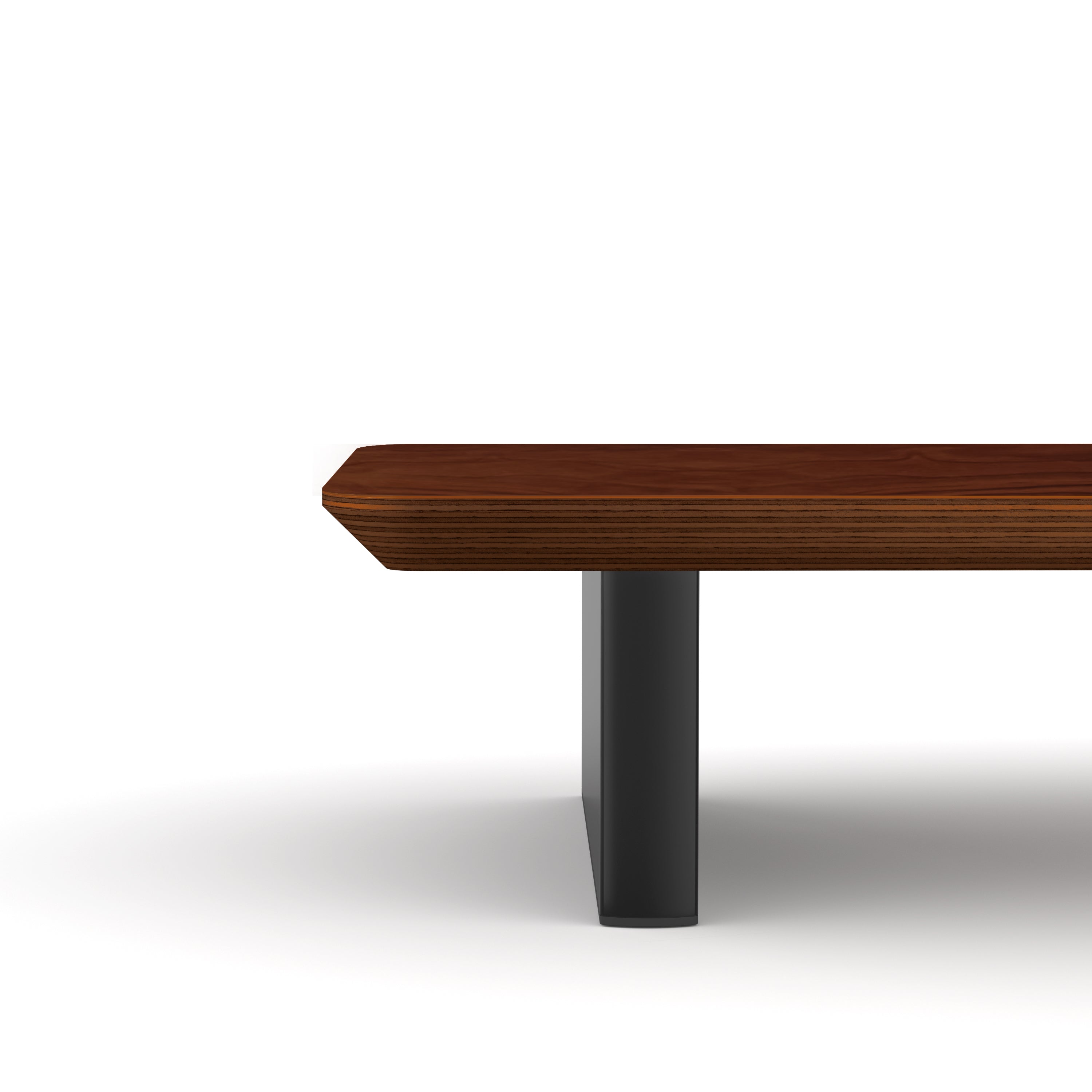 Ergo Starter Bundle – Single Monitor Arm (Dark Grey) + Walnut Monitor Riser