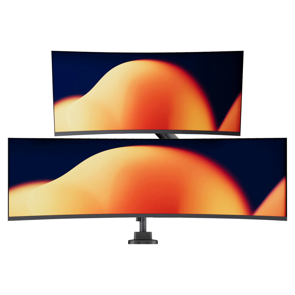 Alberenz® Dvojitý držák Heavy Duty s plynovou pružinou (2 obrazovky až 57 palců)