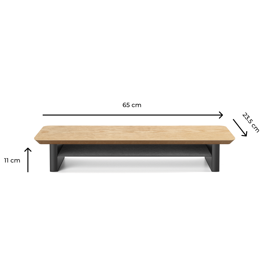 Alberenz® Oak Wooden Monitor Riser - 1 Monitor - Alberenz - Monitor riser
