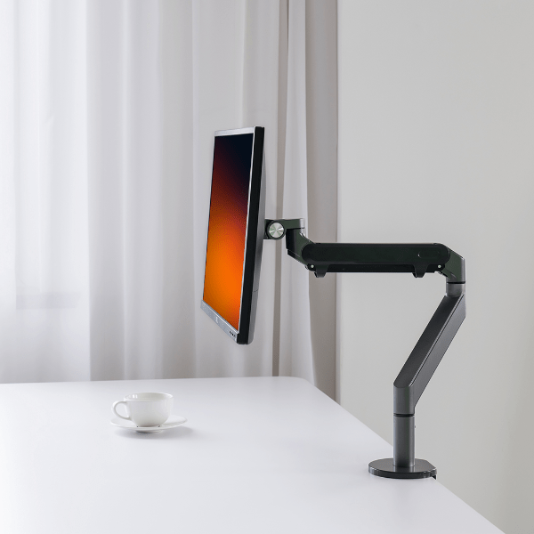 Alberenz® Single Monitor Arm Gas Spring Dark Gray - Alberenz - 
