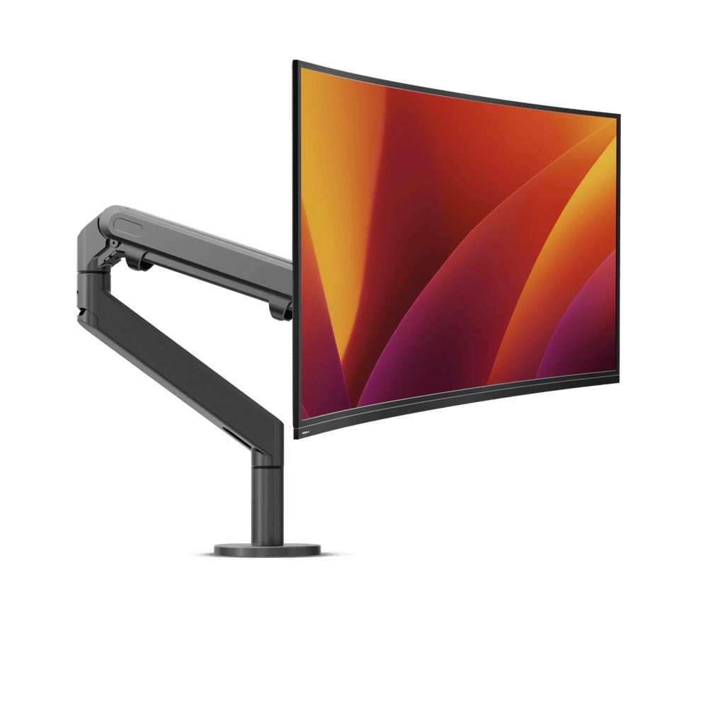 Alberenz® Enkele Monitorarm Gasveer Donkergrijs